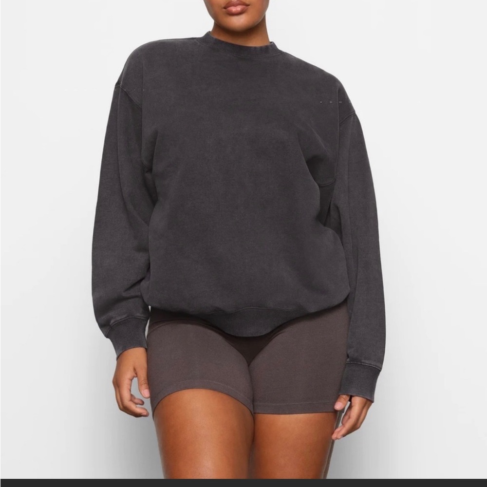 SKIMS Charcoal Sweatshirt